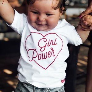 Girl power baby tees